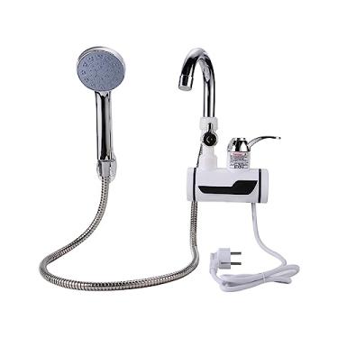 Imagem de Torneira Aquecedor elétrico instantâneo de torneira de água para chuveiro Aquecedor de torneira de água quente, torneira de água quente instantânea (Color : Side, Size : OneSize)