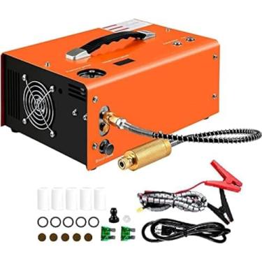 Imagem de Compressor De Ar PCP, 300bar 4500psi Portátil Bomba De Alta Pressão Transformador Compressor De Rifle Pneumático Inflador, Filtro Separador De Água-óleo Integrado, Alimentado Por Carro 12V DC Ou C
