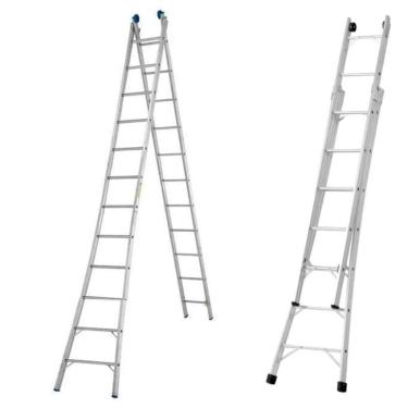 Imagem de Escada Aluminio Extensivel 12 Degraus Real 62