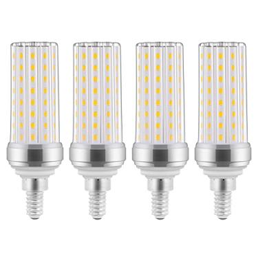 Imagem de Lâmpada LED E12, lâmpadas LED candelabro de 20 W, equivalente a 150 watts, branco quente 3000K, CRI80+, lâmpadas de ventilador de teto, 2000 lm, não reguláveis, lâmpadas de LED para ventilador de teto