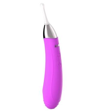 Imagem de MIFEIER Female Clitoris Vibrator Sex Toy for Women Female Tidal Vibrator Clitoris G-Spot Dildo Nipple Stimulator 3 Silicone Heads (Purple)