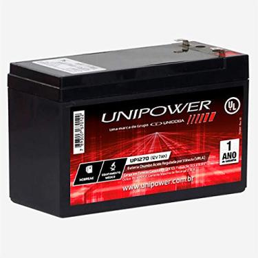 Imagem de Bateria Estacionária Selada 12V 7Ah VRLA UP1270E Unipower