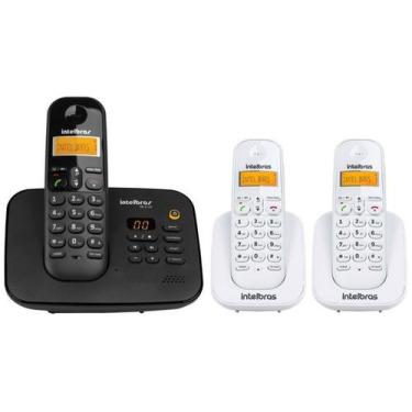 Imagem de Telefone Sem Fio Digital Ts 3130 + 2 Ramal Ts 3111 Intelbras
