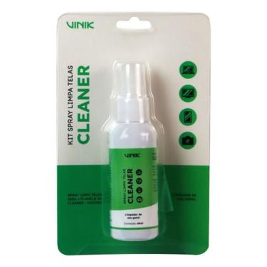 Imagem de Kit SPRAY Limpa Telas 60ML + Flanela VK Cleaner Vinik - VKKIT60