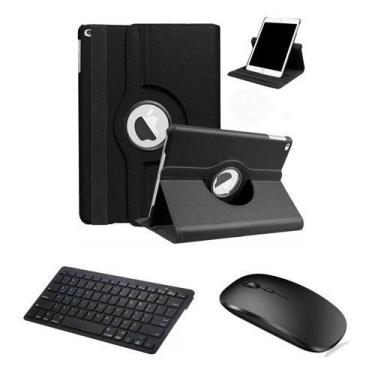 Imagem de Capa Case Com Teclado Bluetooth E Mouse Para iPad 9 Geração - Skin Zab