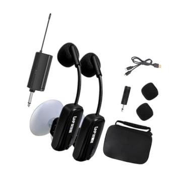 Imagem de TTETTZ Instrumento Musical Microfone Receptor Sem Fio com Adaptador Ventosa Suporte para Viola Violão Acústico Bandolim Banjo Piano, Conjunto de 2 peças
