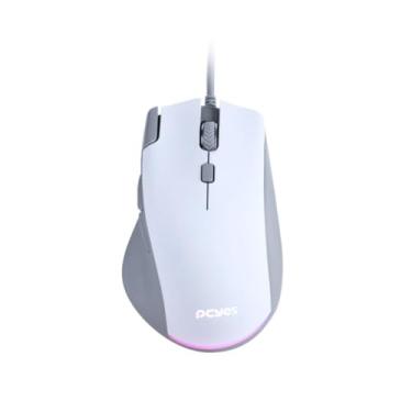 Imagem de MOUSE GAMER ZYRON 12800 DPI RGB WHITE - PMGZRGBW – PCYES