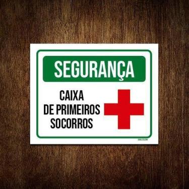 Imagem de Placa Segurança Caixa Primeiros Socorros 27X35 - Sinalizo