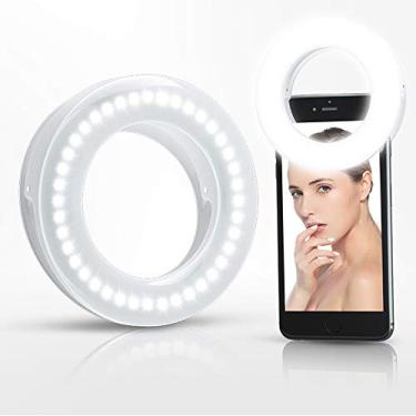 Imagem de Selfie Ring Light Recarregável Portátil Clip-on Selfie Fill Light com 36 LED para Smart Phone Photography, Camera Video, Girl Make up - PLP MANIA