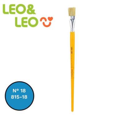 Imagem de Pincel Chato Cabo Longo 815 N18 Leo&Leo