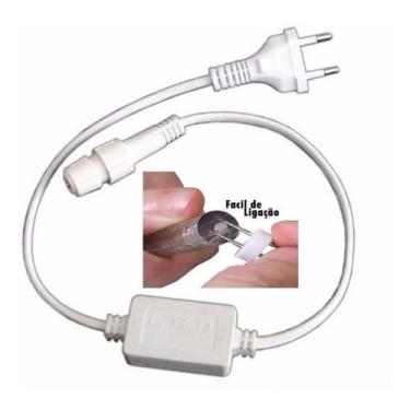 Imagem de Rabicho Para Mangueira De Led 12mm Fixo 220v - k1mstore