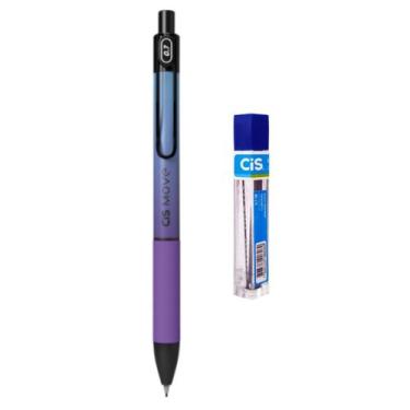 Imagem de Kit Lapiseira Move 0.7mm Cis Azul /Roxo Degradê + Grafite