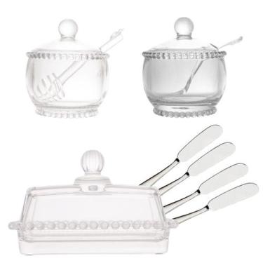 Imagem de Kit Manteigueira + Kit Espátulas Para Manteiga + Açucareiro + Porta Me