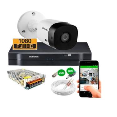 Imagem de Kit Camera Externa Bullet 1220b Full Hd 1080p Dvr Intelbras S/Hd
