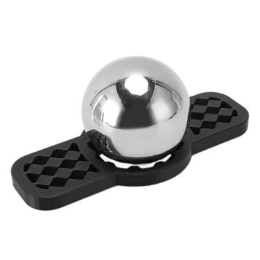 Imagem de Ferramenta de Refrigeração de café, Bola Refrigerada de Aço Inoxidável Com Suporte, Removível Reutilizável para café Com café Gelado Coquetels Uísque de Vinho (Preto)