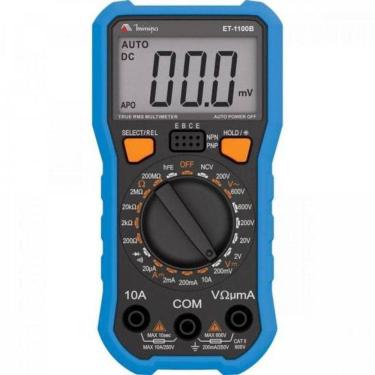 Imagem de Multimetro Digital Minipa Et-1100b Azul-preto