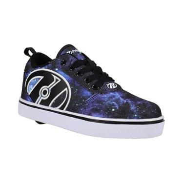 Imagem de HEELYS Tênis infantil unissex com salto com rodas, Azul marinho/preto/branco, 13 Little Kid