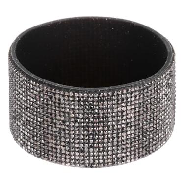 Imagem de PATIKIL Bota de silicone com glitter, bota protetora de garrafa de água de diamante, antiderrapante, acessórios para copo Stanley Tumbler 567-1,134 g com fundo de 7,4 a 7,6 cm, preta
