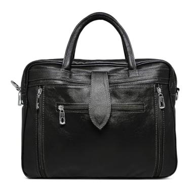 Imagem de Bolsa Executiva Feminina Em Couro Para Notebook Lab 17 (Preto)