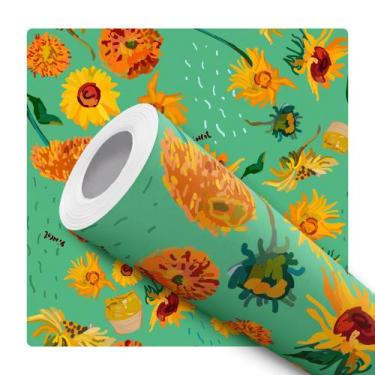 Imagem de Papel de Parede Adesivo Arco íris Colorido Menina Infantil Bebê Modern