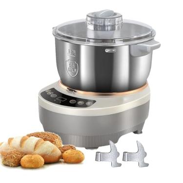 Imagem de KKSOUFX MáQuina De Amassar Massa Com FunçãO De FermentaçãO, MáQuina De Fazer Massa De AçO InoxidáVel 304 De 5 L/7 L,Misturador De Design Dividido, Com Copos E Colheres Medidoras