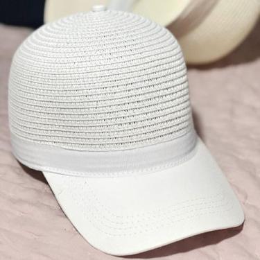 Imagem de Boné De Praia Feminino Palha Sintética Praia Sol Mar Verão - Bonés imp