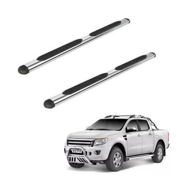 Imagem de Estribo Ranger 2013 2014 2015 2016 2017 2018 Cd Oval Cromado - Bepo