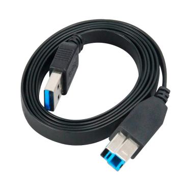 Imagem de Cabo USB 3.0 para impressora - AM/BM - 1,50 metros - Akasa Proslim - AK-CBUB14-15BK