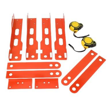 Imagem de Fesjoy Placas de Alinhamento do Dedo do Dedo Liga de Alumínio, Ferramenta Precisa de Alinhamento Roda de Medidas Com 2 Medidas de Fita para Caminhão de Carro Universal, Acessórios de