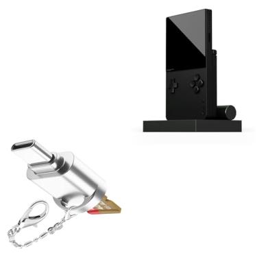 Imagem de BoxWave Adaptador compatível com bolso analógico – minileitor de cartão micro SD, leitor USB tipo-C OTG USB 3.0 chaveiro adaptador - prata metálico