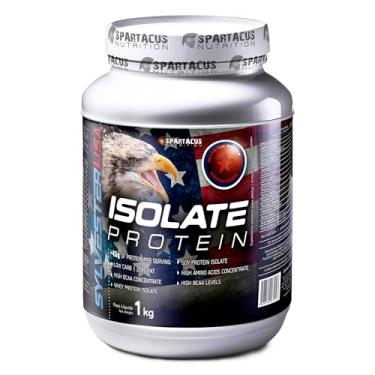 Imagem de Whey Isolate Blend Sylvester Pote 1Kg Whey Isolado Baixo Carboidratos 55g de Proteína Por Porção Aminoácidos BCAA e Glutamina Matéria Prima Importada 0% Gorduras - Spartacus Nutrition (1Kg, Morango)