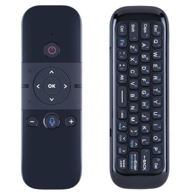 Imagem de WDZP Novo controle remoto de substituição por voz M8 Air Mouse com mini teclado para Nvidia Shield/Android TV Box/projetor/PC/HTPC/PC tudo-em-um