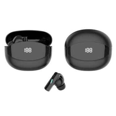 Imagem de Fones de ouvido mate 80 preto intra-auriculares para jogos Fones de ouvido sem fio (preto)