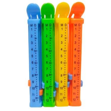 Imagem de Kit 4 Lacres Vedadores Para Embalagem Prendedor Alimentos - Ldz Store