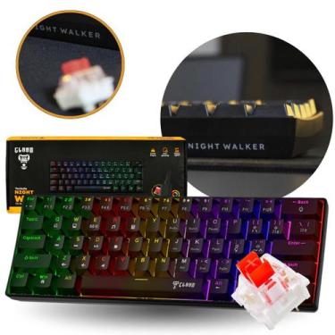 Imagem de Teclado Gamer Clanm 61 Teclas Mecânico Night Walker V2 Rgb Switch Red