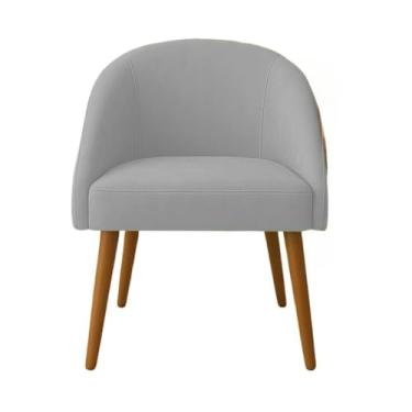 Imagem de Cadeira de Jantar Lua Moderna, Penteadeira, Salão, Recepção(Cinza Claro)