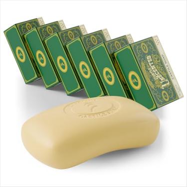 Imagem de Sabonete em barra sem perfume Castile – 6 barras de sabão natural para homens, mulheres e crianças – Verificado pela EWG com manteiga de cacau orgânica crua e azeite de oliva por Carolina Castile, 142