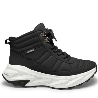 Imagem de Tênis Kolosh Adventure Preto Cano Alto Feminino Confortável Antiderrapante E0482
