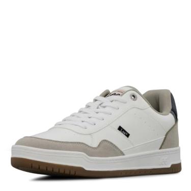Imagem de Lee Tênis masculino Marcus, Branco/pomba/azul marinho, 40