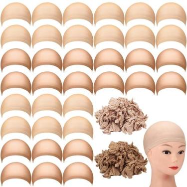 Imagem de Bonés de peruca, meia de nylon Mepase, 200 peças elásticas para mulher