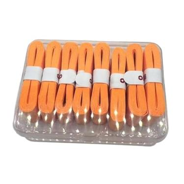 Imagem de Generic Fita adesiva para raquete de tênis, 8 peças, para raquete de tênis, absorção de suor, seca confortável, envoltório de cabo de alto, Laranja