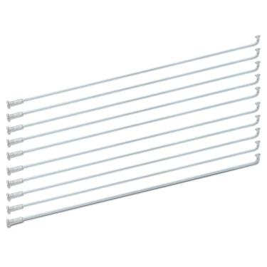 Imagem de EIMSOAH 10 unidades de raios de bicicleta de 13G 2,2 mm, acessórios de triciclo de manganês de ferro de aço, projetado especialmente com 4 tipos diferentes (220 mm)