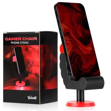 Imagem de VELENTI Suporte de telefone para cadeira gamer - Suporte de telefone para smartphones, Kindles de até 19 cm de altura - Acessórios de jogos divertidos para jogadores - Gadgets úteis para jogadores -