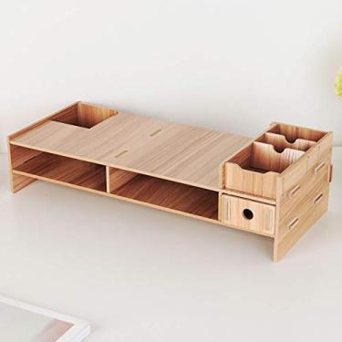 Imagem de Suporte Moderno para Laptop, Computador, Porta Sc, Prateleira de Mesa de Escritório para Configuração de Estação de Trabalho ômica