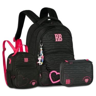 Imagem de Mochila Escolar Rebecca Bonbon Kit com Lancheira e Estojo Box - Clio, 