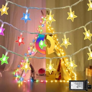Imagem de Plug-in QUHUATU Star String Lights 120 LED 12m 8 modos