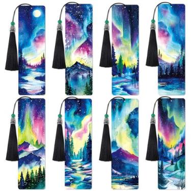 Imagem de Marcadores Diamond Art Sitsink Aurora Northern Lights 8 unidades