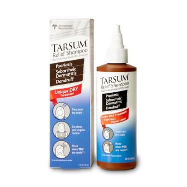 Imagem de Tarsum Shampoo Extra Forte para Psoríase - Shampoo e Condicionador de Alcatrão de Carvão para Psoríase Do Couro Cabeludo, Dermatite Seborréica, Caspa Severa e Eczema - Alívio Esfoliante para Couro Cabeludo Escamoso e com Coceira (4 Onças)