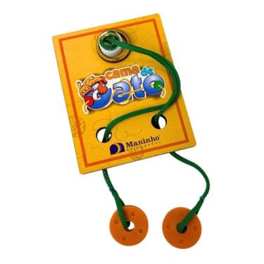 Imagem de Desafio Raciocínio Lógico Cama de Gato Brinquedo Educativo MDF e Metal