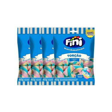 Imagem de Kit 4 Marshmallows Fini Torção 80g